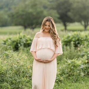 Pink Blush Maternity Dress